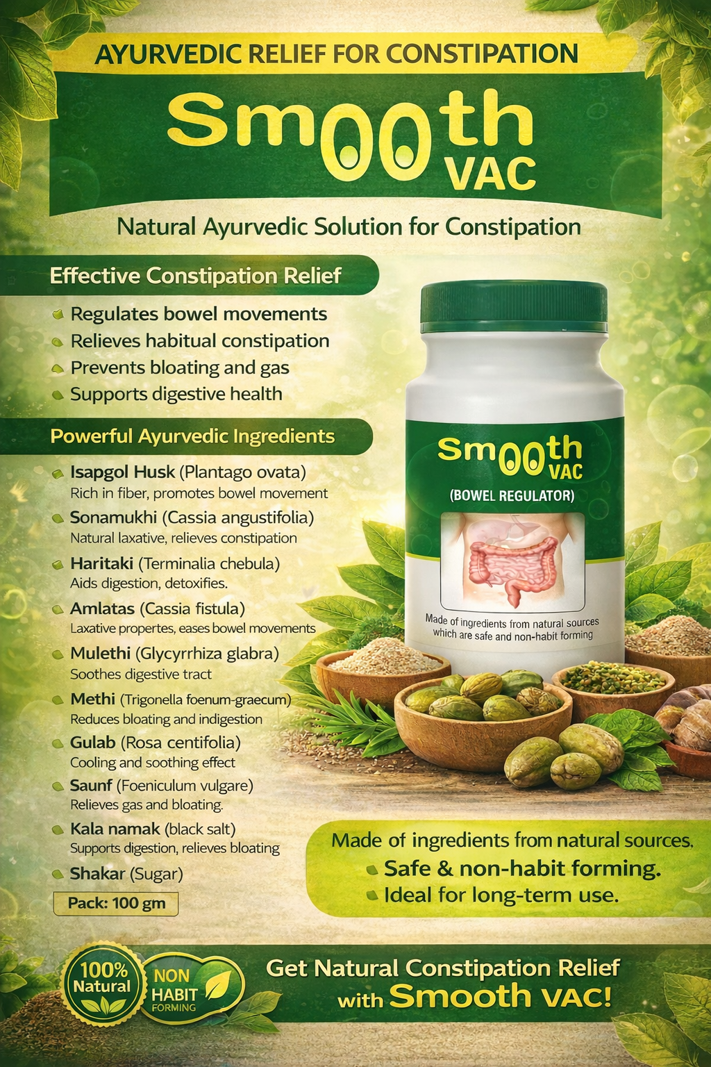 SMOOTHVAC POWDER 100GM